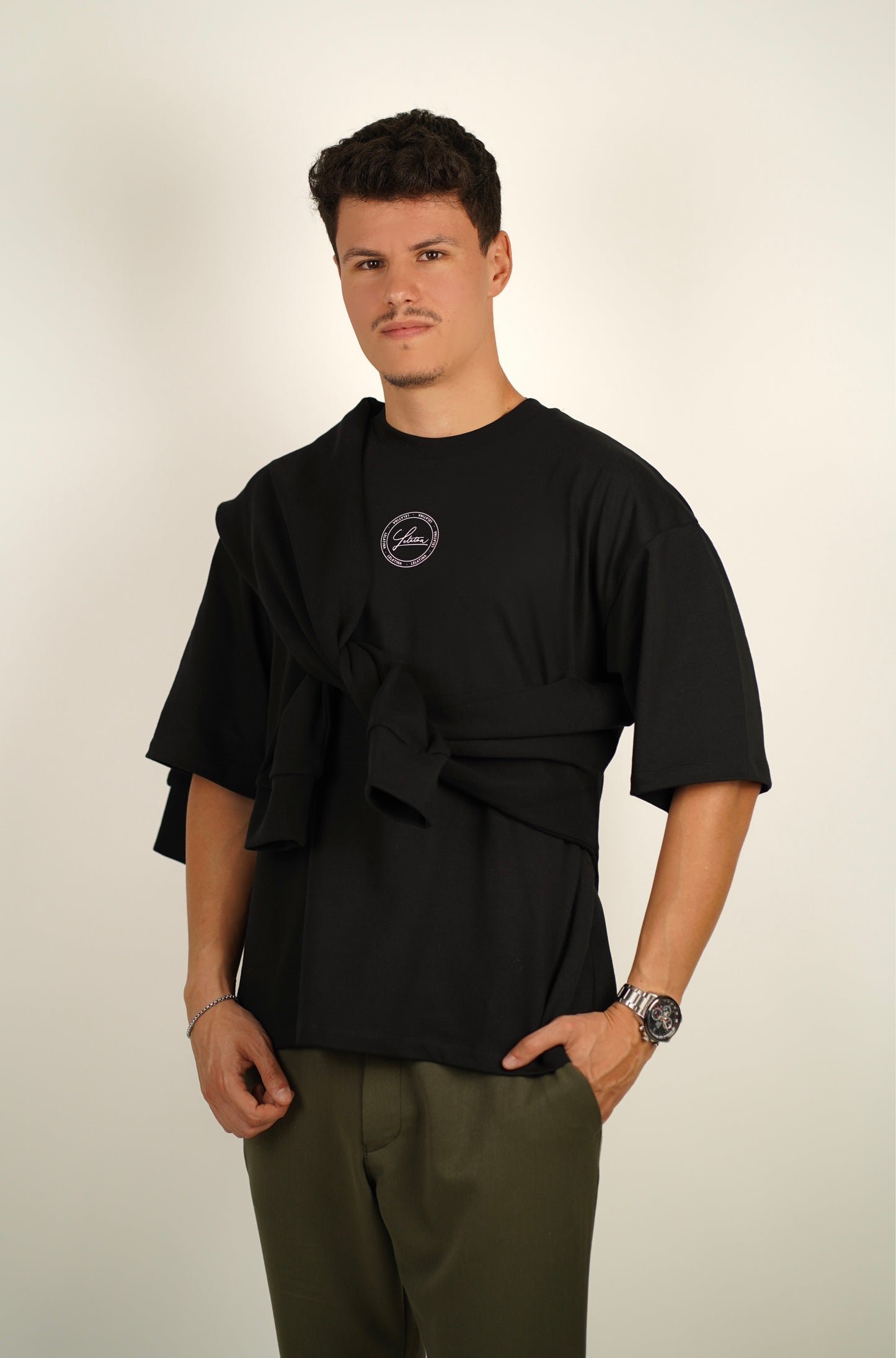 T-shirt Preta Lelatina